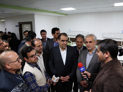 دکتر « محمود عباسی » درآیین افتتاح پروژه های بهداشتی و درمانی با حضور وزیر محترم بهداشت عنوان کرد