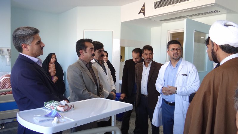 بازدید رئیس و اعضای شورای اسلامی شهرستان شیروان از بیمارستان آیت الله هاشمی رفسنجانی
