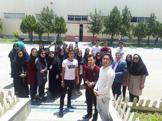 بازدید دانشجویان رشته مهندسی بهداشت حرفه ای  ورودی 95 و 96 از شرکت بهنوش شیروان