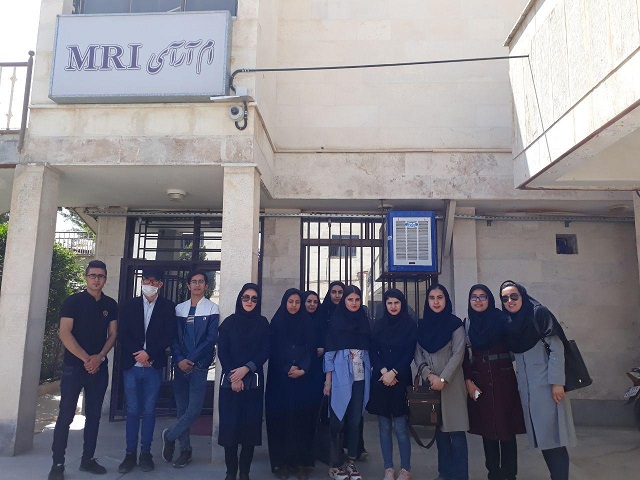 بازدید گروه اول دانشجویان رشته مهندسی بهداشت حرفه ای ورودی 95 از واحد رادیوتراپی-رادیولوژی و MRI بیمارستان امام علی (ع) بجنورد