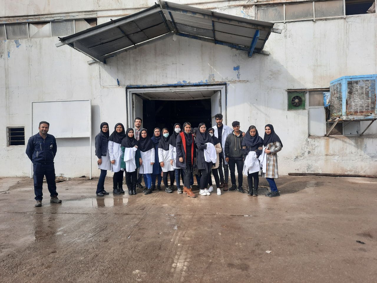 بازدید دانشجویان مهندسی بهداشت محیط ورودی 1398 از کارخانه قند شیروان