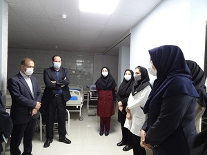 بازدید معاون آموزشی دانشگاه از فضاهای آموزشی بیمارستان بنت الهدی