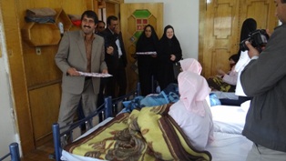 بازدید از خانه سالمندان هاجر شهرستان شیروان