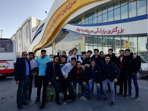اردوی زیارتی سیاحتی مشهد     قدس و موج های خروشان دانشجویان مجتمع آموزش عالی سلامت شیروان