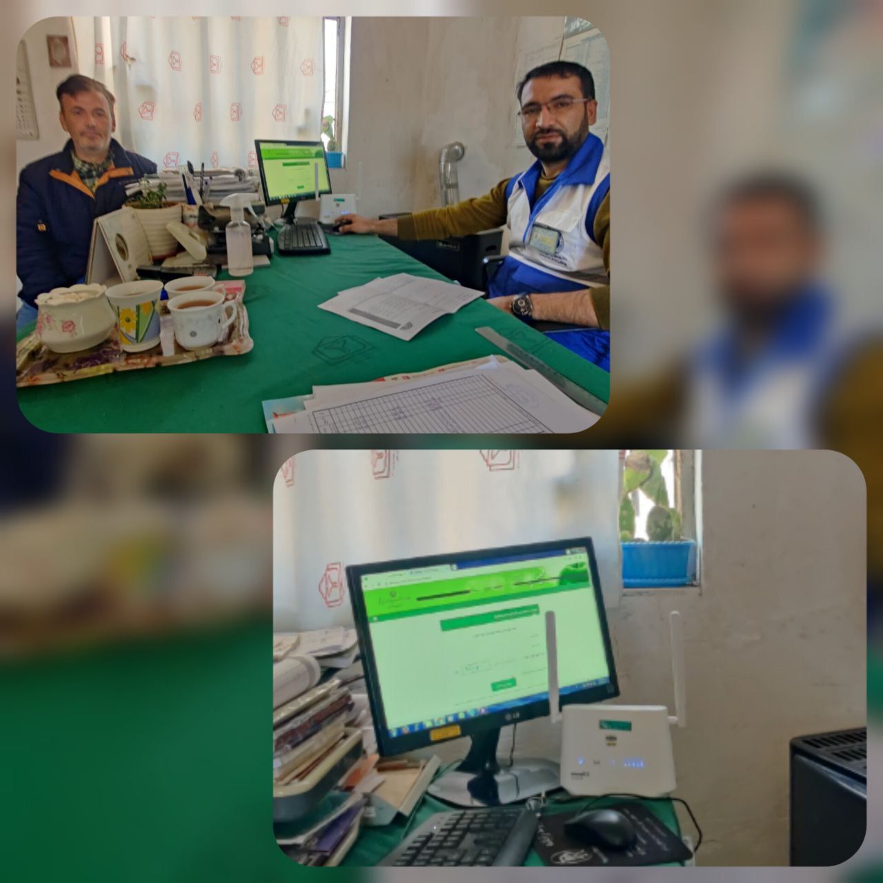 راه اندازی مودم 4G برای خانه بهداشت شیرغان شهرستان فاروج